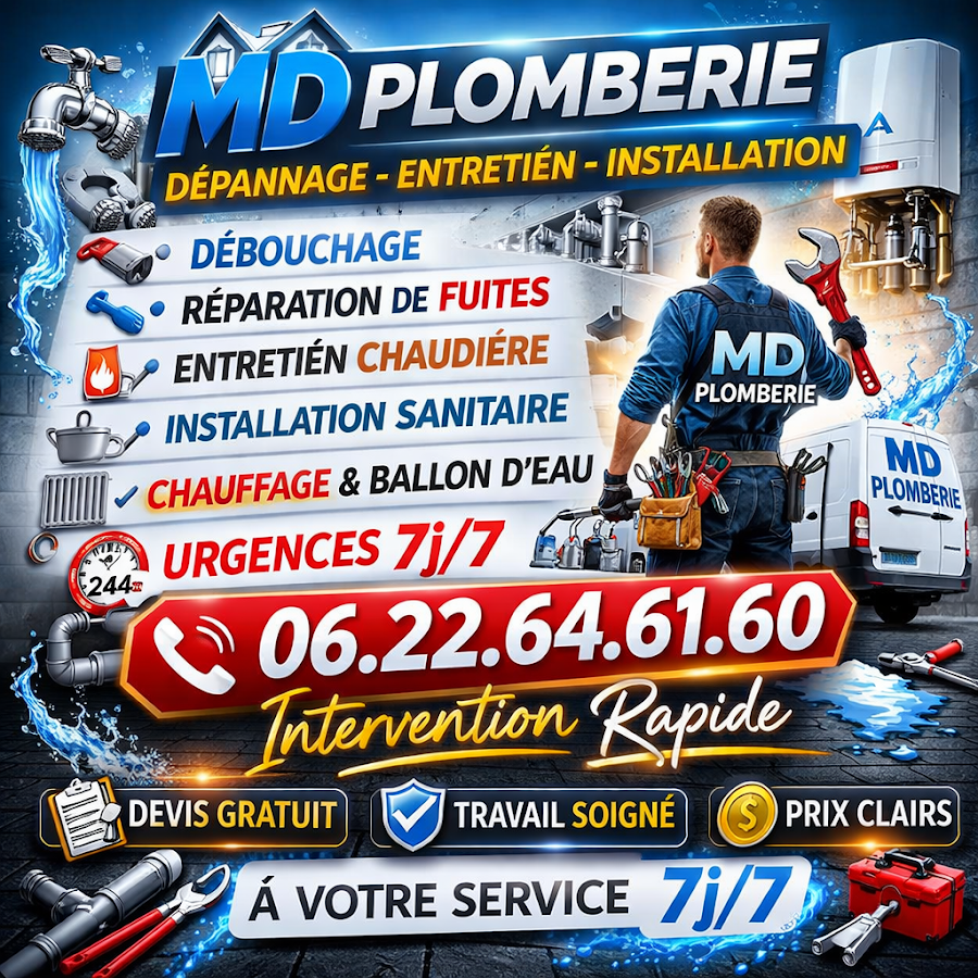 MD Solution Plomberie – plombier urgence à Douai Wattrelos, Roubaix et alentours.