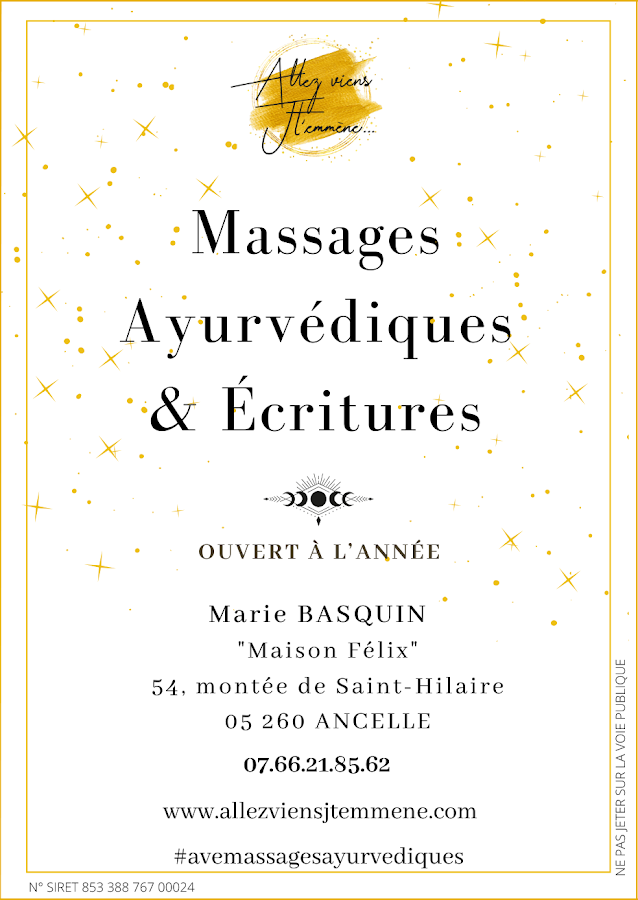 Marie Basquin - Massages ayurvédiques & Ecritures - Ancelle