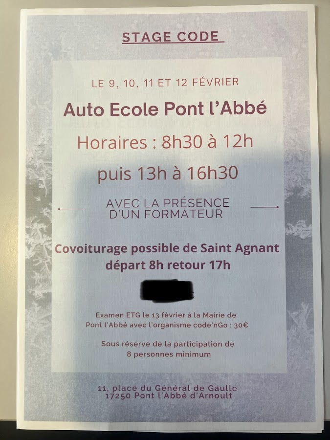Auto-Ecole de Saint-Agnant