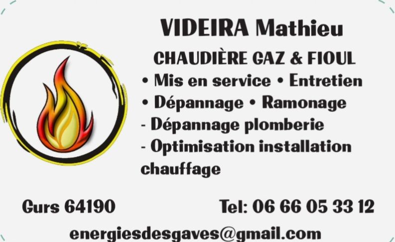 Mathieu VIDEIRA NOGUEIRA - Chauffagiste, Plomberie