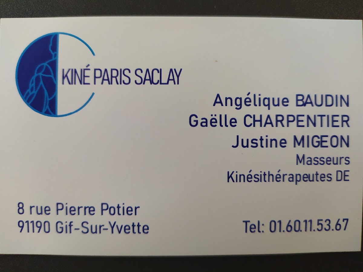 Kine Paris Saclay : CHARPENTIER Gaëlle