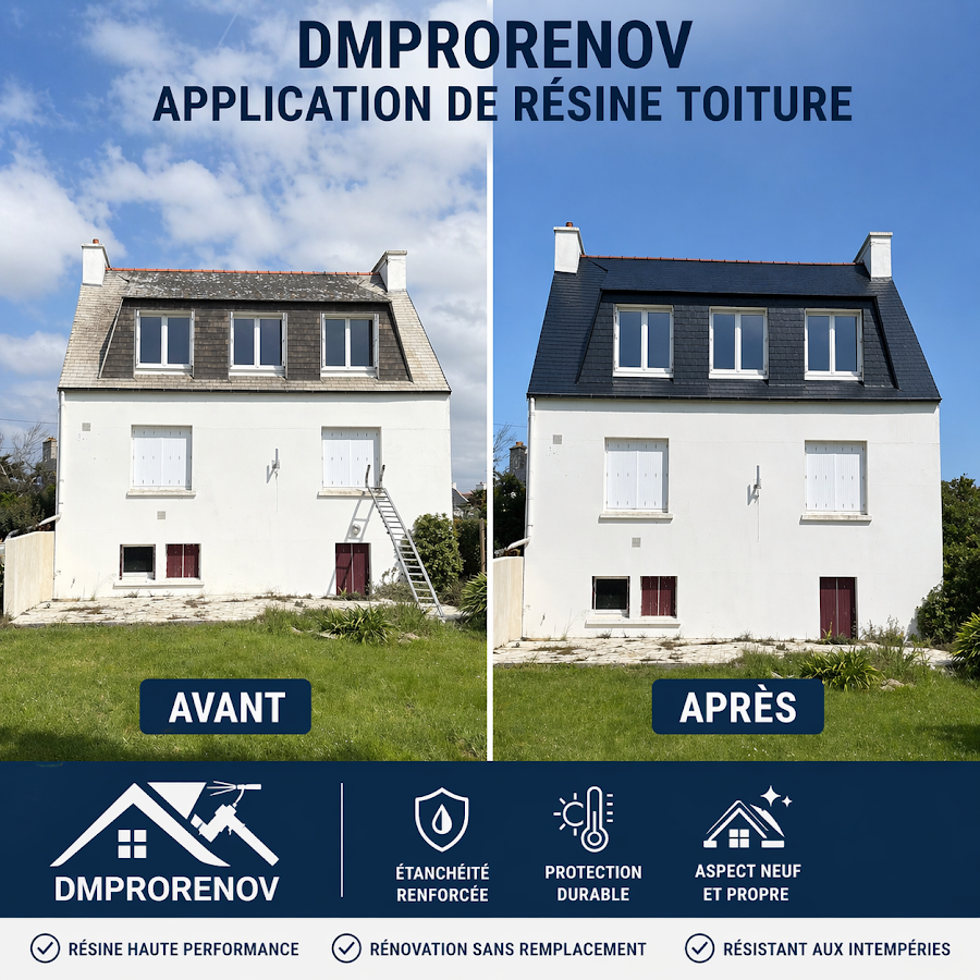 Dmprorenov artisan peintre en bâtiment ravalement couverture nettoyage Saint Brieuc 22 couvreur