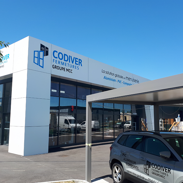 Codiver Fermetures. Fenêtres, vérandas, pergolas; produits sur mesure en PVC, Alu, Composite et Acier