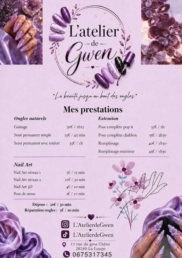 L'Atelier de Gwen-Prothésiste Ongulaire