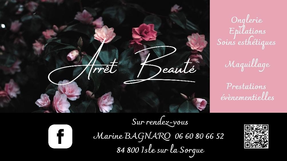Arrêt Beauté : Institut de beauté à L'isle sur la sorgue (Drainage lymphatique, Onglerie, Épilations, Maquillage événements)