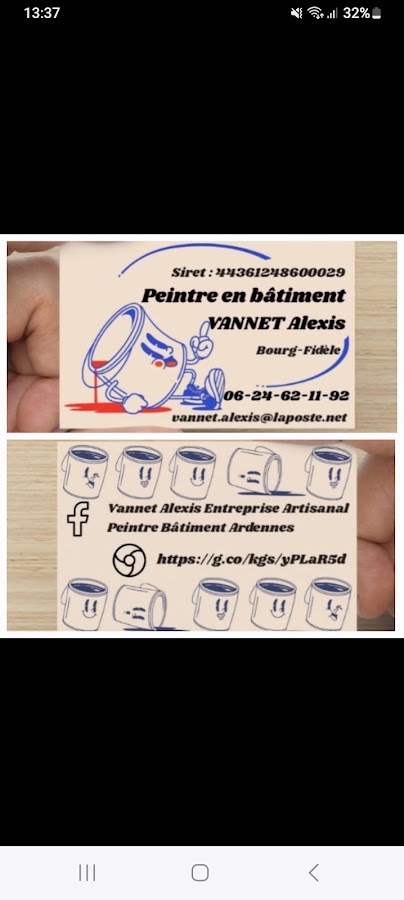 VANNET Alexis Peintre en Bâtiment Ardennes