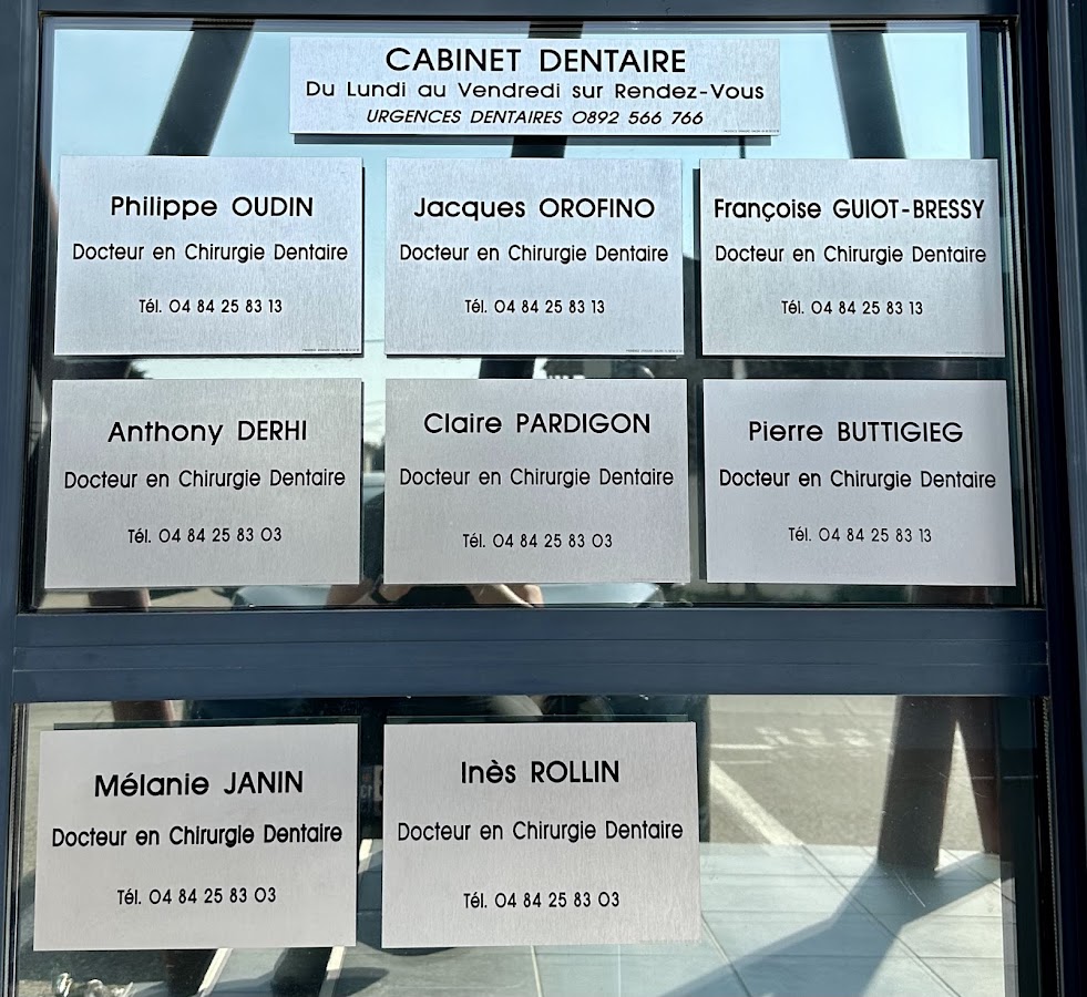 Cabinet Dentaire BUTTIGIEG DERHI JANIN OROFINO OUDIN PARDIGON PIANA ROLLIN