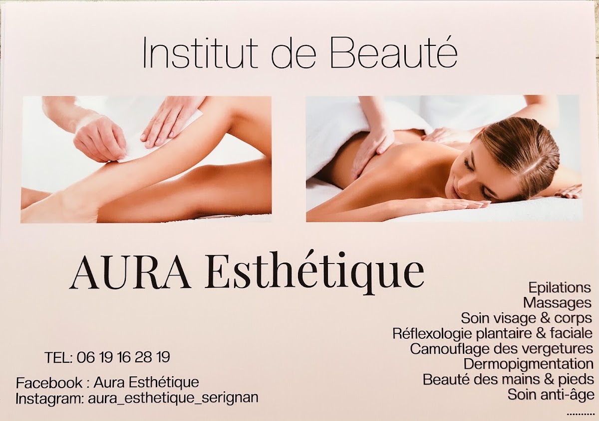 AURA ESTHETIQUE Esthéticienne Sérignan ( massage, épilation, soin du visage, soin du corps....)