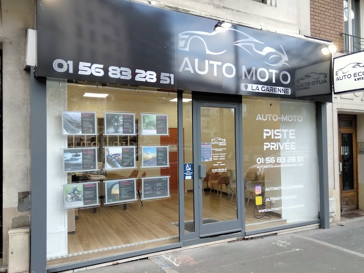 Auto Moto école La Garenne - CPF - Chèque Permis Région