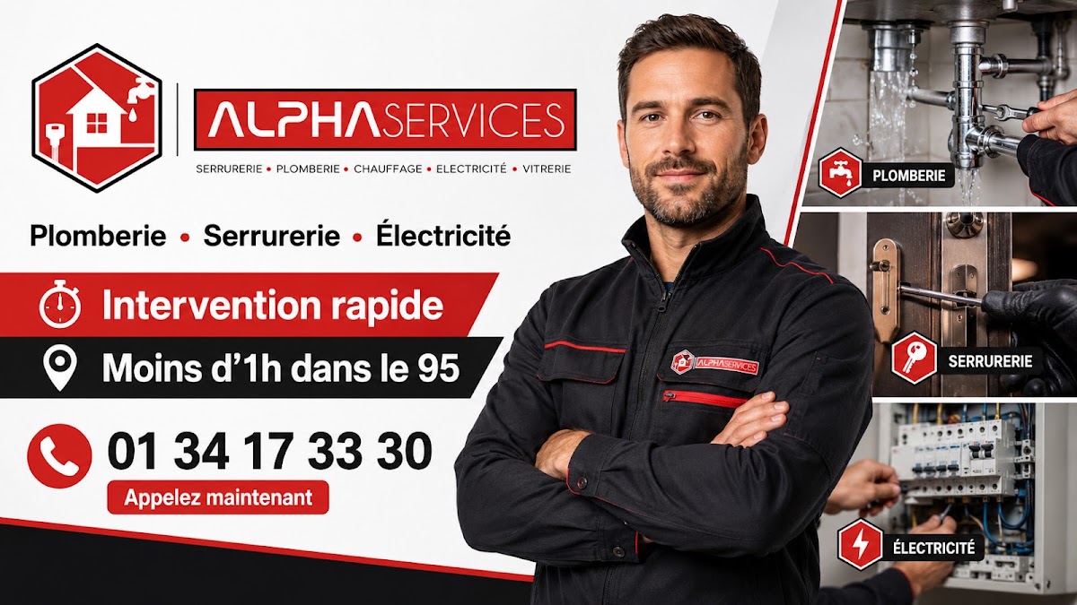 🥇Alpha services plombier serrurier Enghein les Bains
