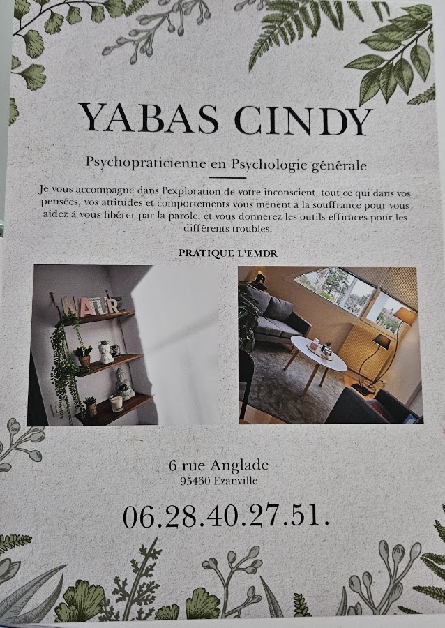 Cabinet de Cindy Yabas - Praticienne en Psychotherapie - Thérapie EMDR - Transgenerationnelle - PSYCHOPATHOLOGIES