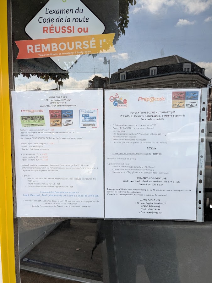 AUTO ECOLE CFR Béthune