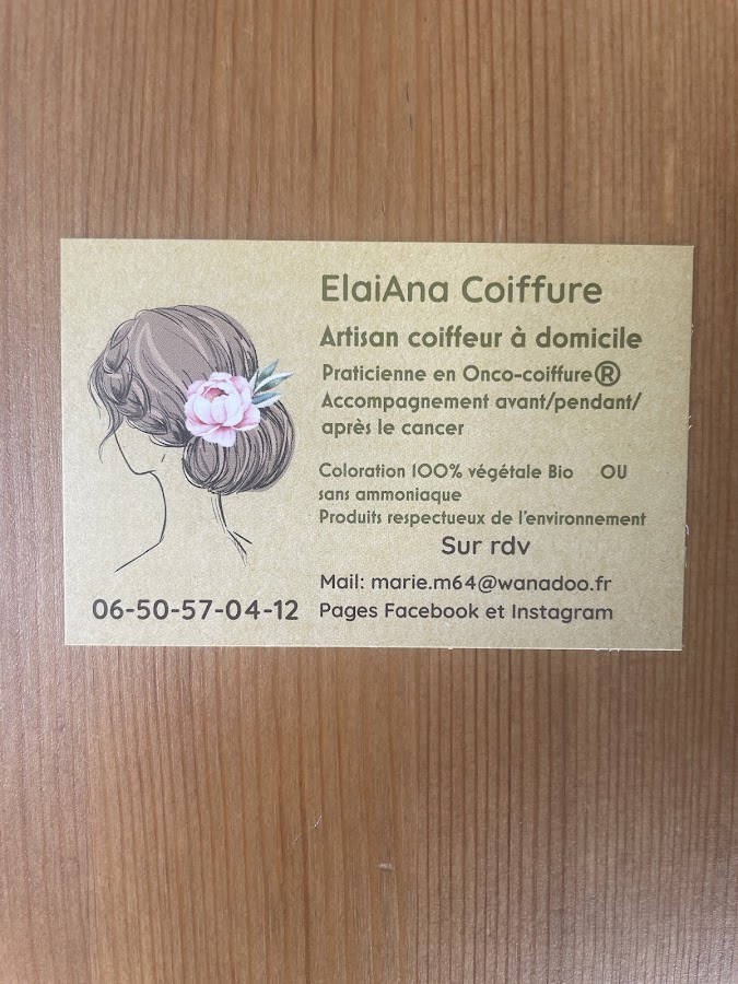 Elaiana coiffure et praticienne onco-coiffure ️®️