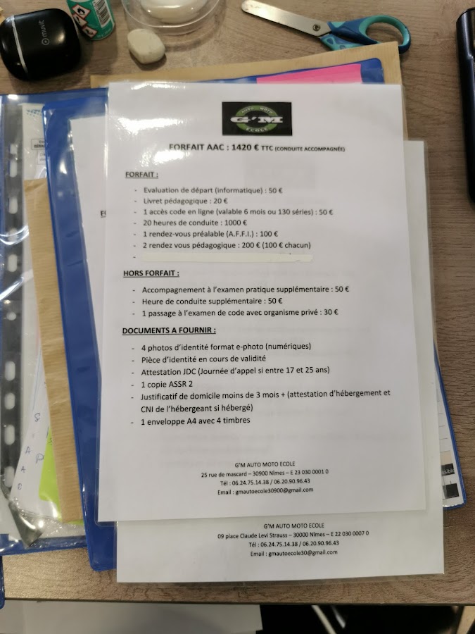 GM AUTO ECOLE