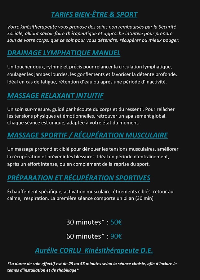 Aurélie CORLU Kinésithérapeute
