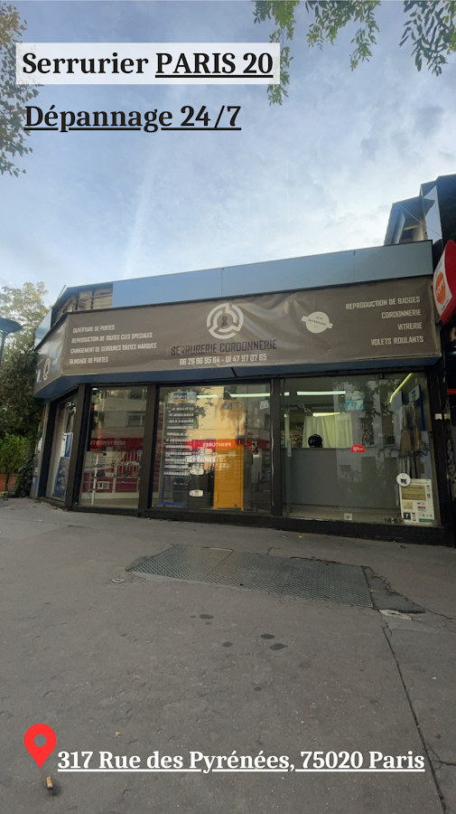 Serrurier Paris 20 Dépannage 24/7
