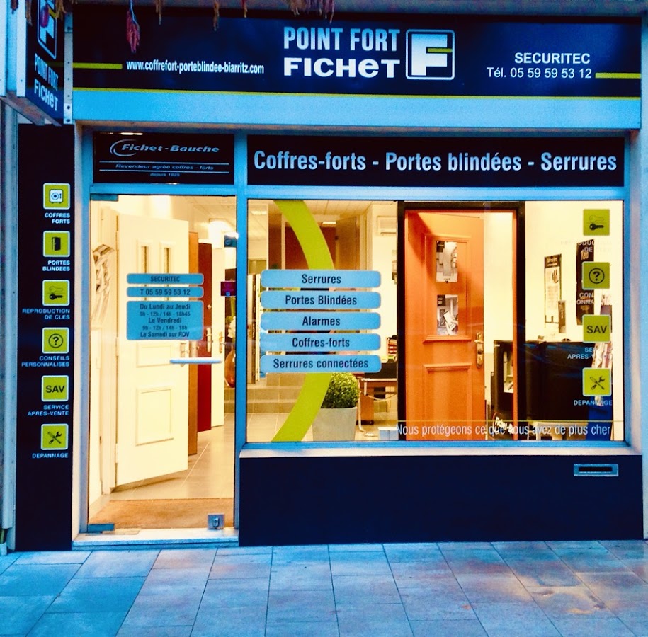Securitec FICHET Porte blindée Coffre Fort Fichet Bauche Serrures de Sécurité