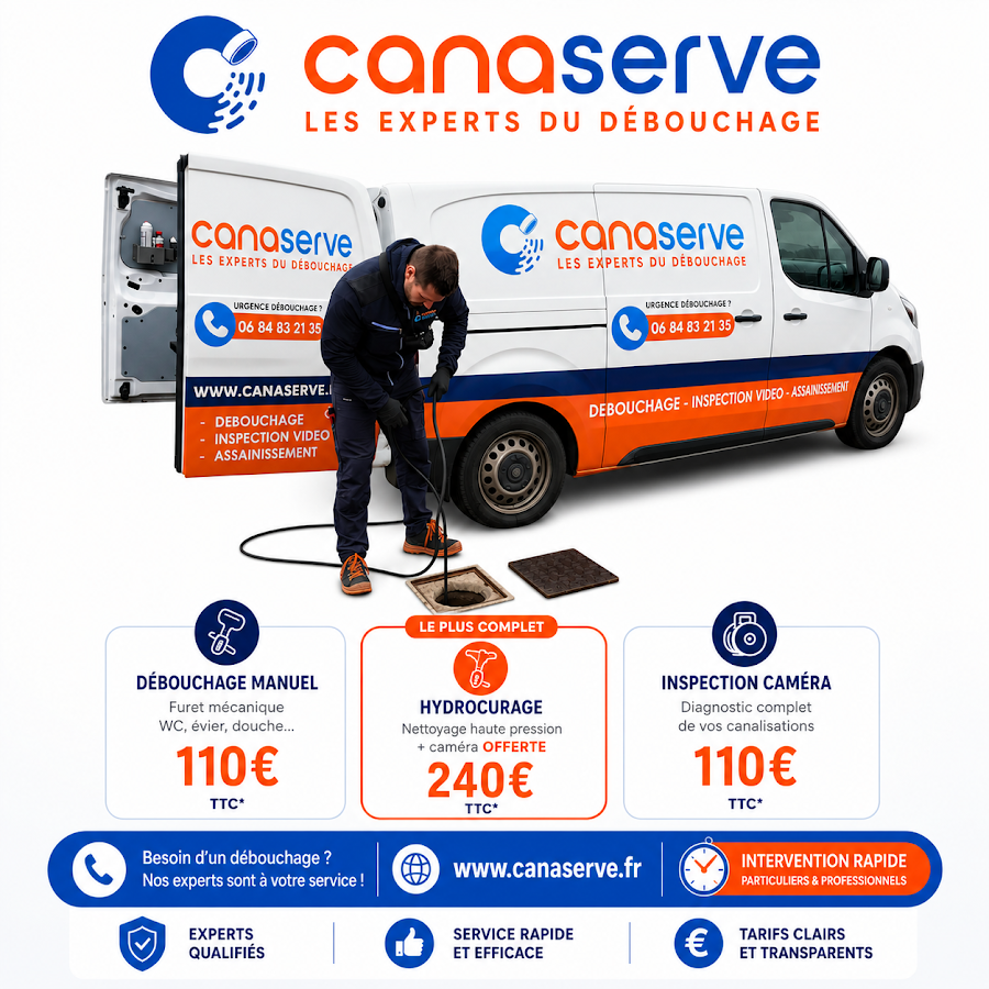 Canaserve - Expert du débouchage