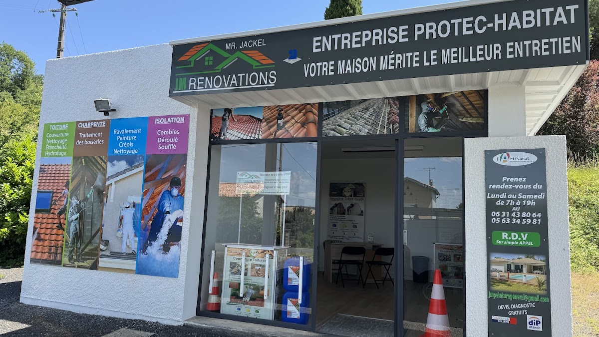 JM PROTECT HABITAT. Rénovation toiture, façade boiseries, couverture, nettoyage, Étanchéité, ravalement hydrofuge anti mousse