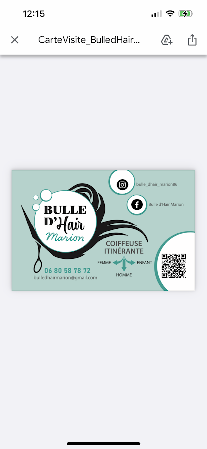 Bulle d’Hair Marion