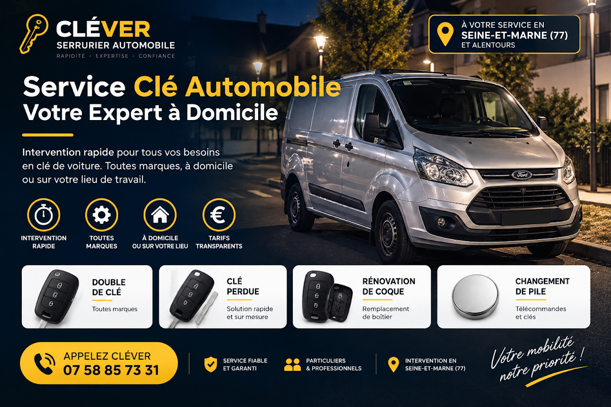 CléVer – Services Auto à domicile