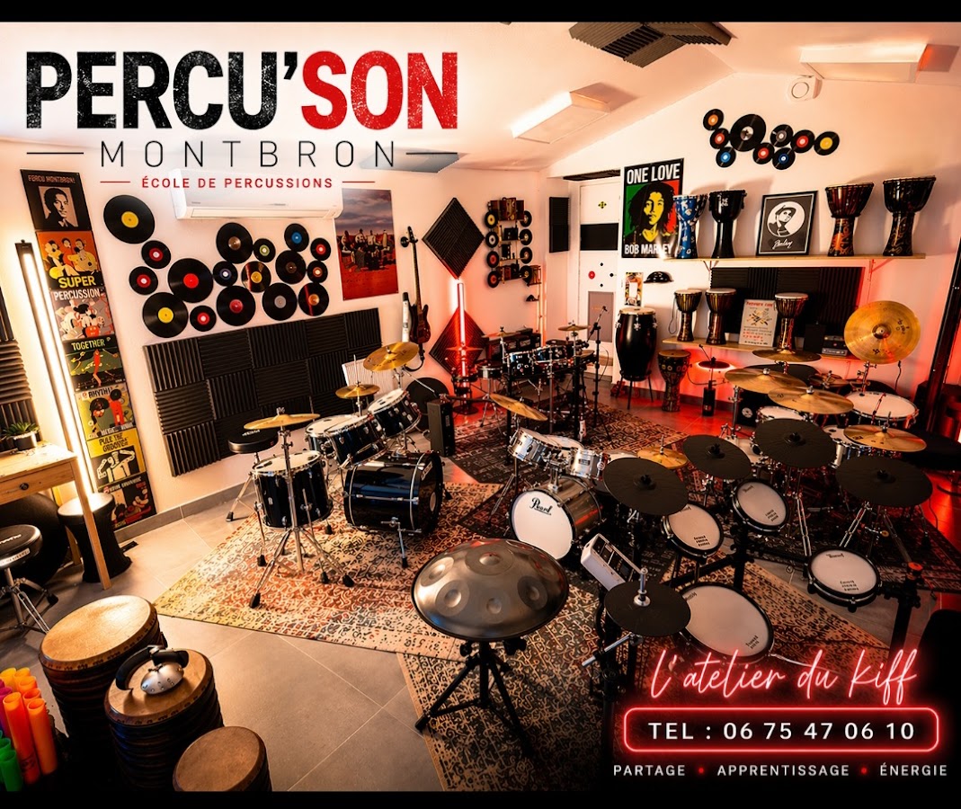 PERCU'SON MONTBRON: PROFESSEUR ÉCOLE DE BATTERIE ET PERCUSSIONS