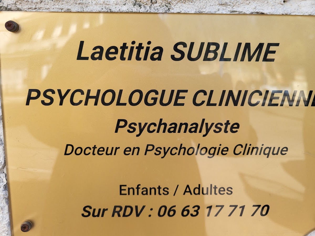 Laetitia Sublime - Psychologue à Montpellier