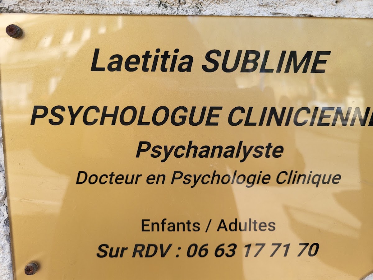 Laetitia Sublime - Psychologue à Montpellier
