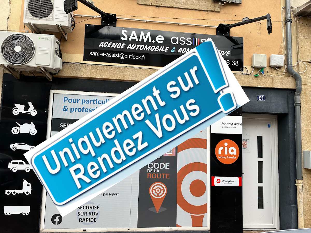 SAM e ASSIST Service Carte Grise Remoulins N° 1 de l'immatriculation