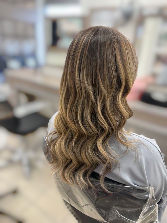 Diagonal coiffure