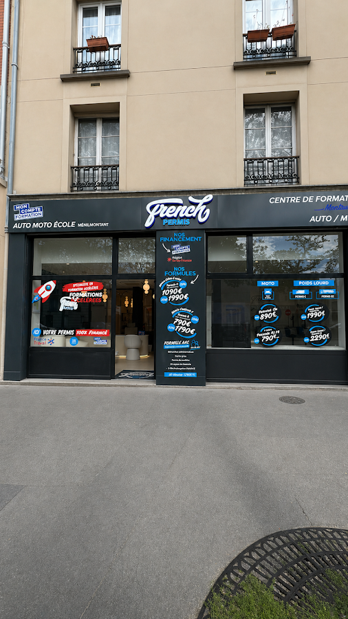 FRENCH PERMIS MÉNILMONTANT - Auto/Moto, Poids Lourd, Permis accéléré, CPF