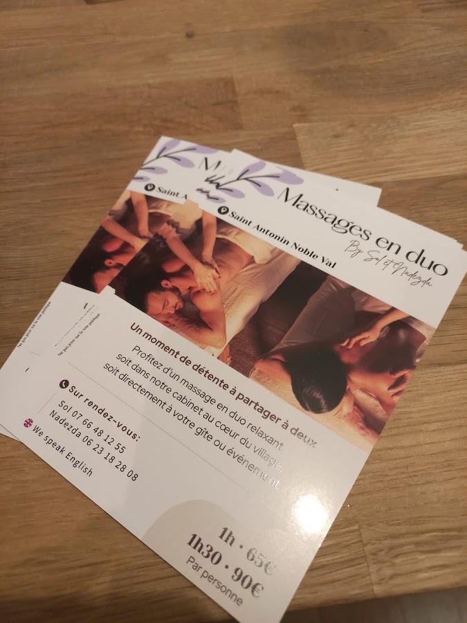Massages bien-être et massages lymphatiques - Nadezda Nave