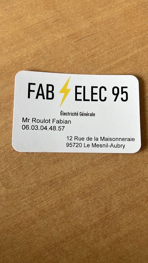 Électricien 95 Val d'Oise Électricité Générale FAB ELEC 95