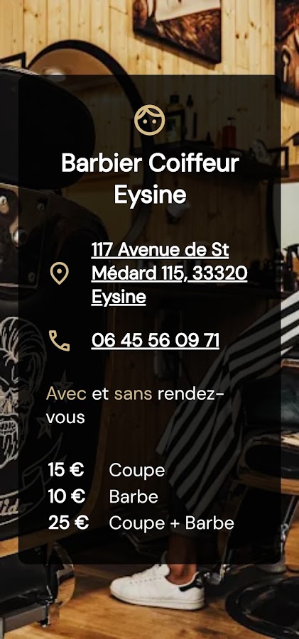 Barbier Coiffeur eysines