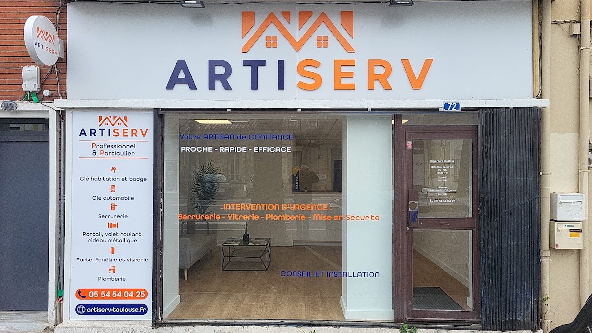 ARTISERV | Serrurerie, plomberie, vitrerie, menuiserie, volet roulant et portail motorisé, Toulouse