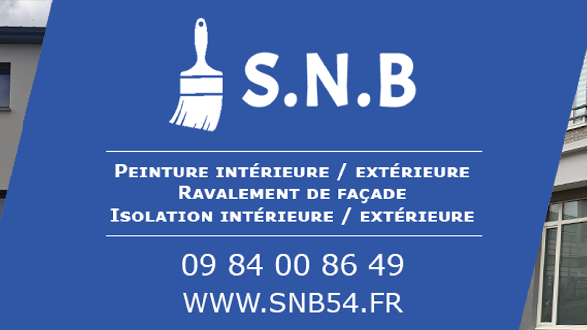 SNB 54 - Entreprise de peinture, ravalement de façade et isolation à Nancy et la Meurthe et Moselle