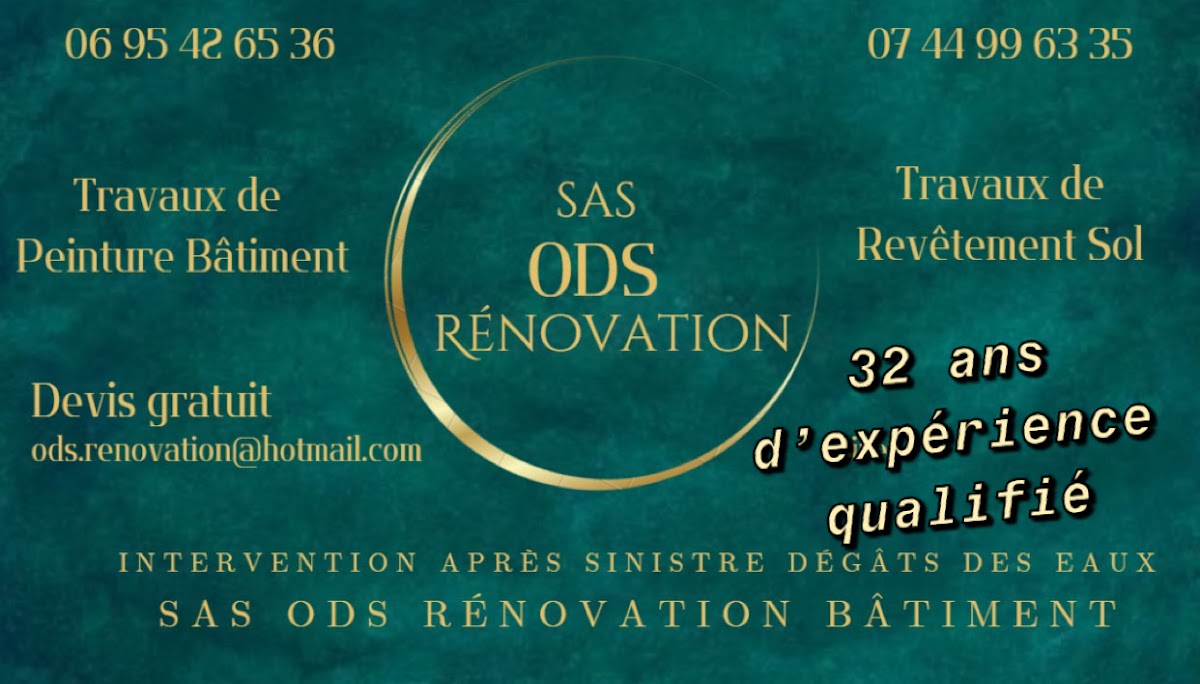 SAS ODS Rénovation entreprise de peinture à troyes - peintre en bâtiment